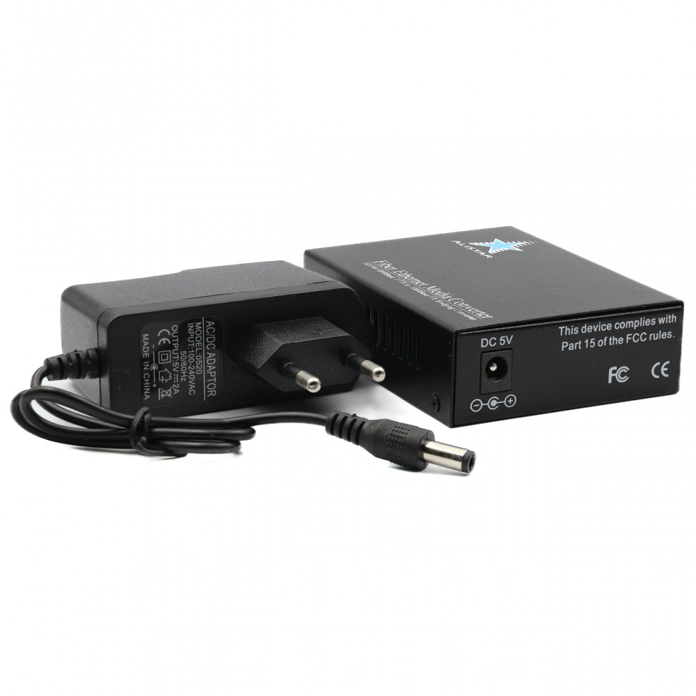 Медіаконвертер оптичний 10/100/1000BASE-T to SFP Slot 1000Base-SX
